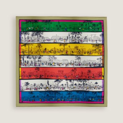 カレ 90 《草上のカレ》 - グリーン | Hermès - エルメス-公式サイト